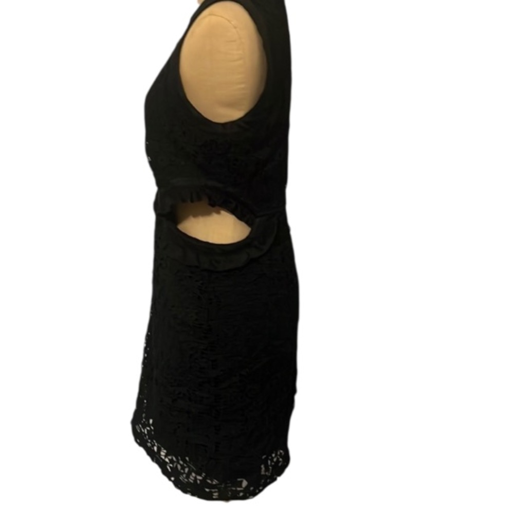 Authentic Saint Laurent luxury designer signature black star cutout dress sz 4 - Picture 8 of 11